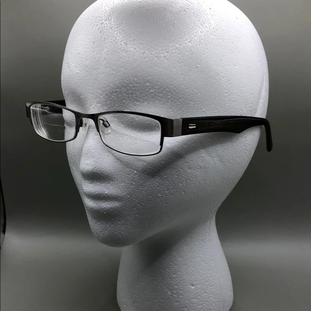 Randolph Ellsworth Silver Brown Rectangular Eyeglasses Frame 51-18 140 Japan